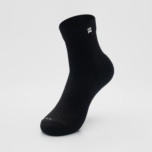Ribbed Trainers - Half-Crew Height Socks (4 Colours)