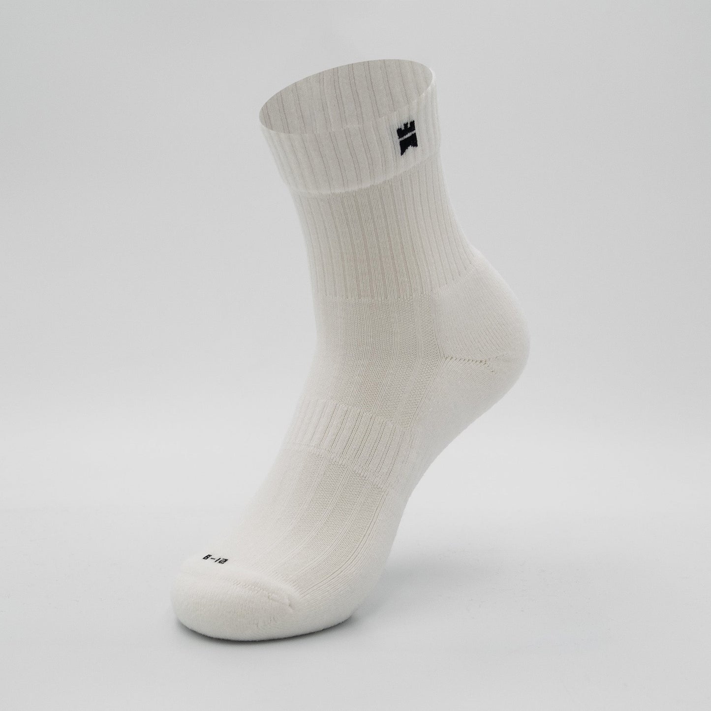 Ribbed Trainers - Half-Crew Height Socks (4 Colours)